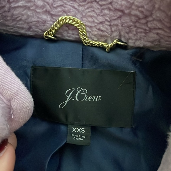 J.CREW TEDDY COAT SMOKEY WISTERIA - Picture 4 of 4